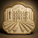Self-guided grounds ivory and gold relief