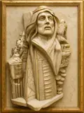 Ismael ivory and gold relief